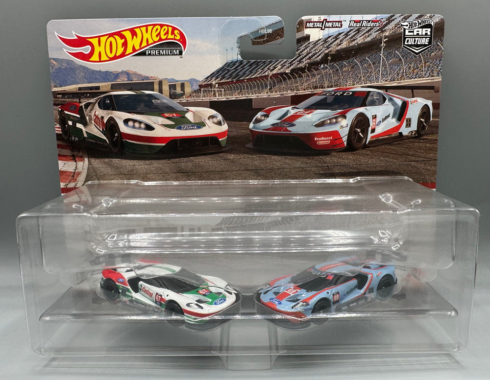 Hot Wheels Car Culture 2 Pack '16 Ford GT Race & '16 Ford GT Race