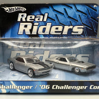 Hot Wheels Real Riders 2 Pack '70 Challenger & '06 Challenger Concept