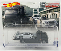 Hot Wheels Team Transport 1997 Mercedes Benz CLK GTR & Fleet Street
