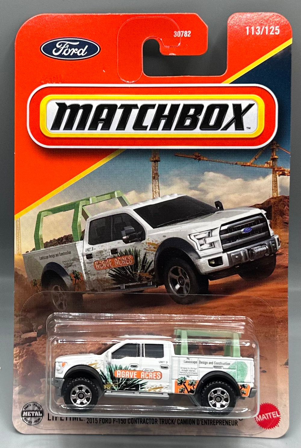 Matchbox 2015 Ford F-150 Contractor Truck Camion D'Entrepreneur