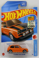 Hot Wheels '73 Honda Civic Custom Factory Sealed
