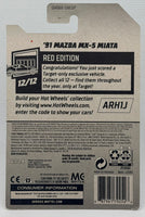 Hot Wheels Target Red Edition '91 Mazda MX-5 Miata
