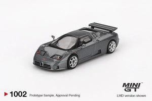 Mini GT 1002 Bugatti EB110 Super Sporrt Grigio Scura