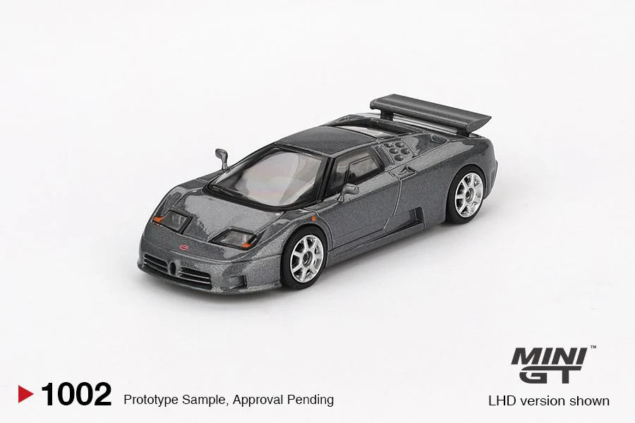 Mini GT 1002 Bugatti EB110 Super Sporrt Grigio Scura