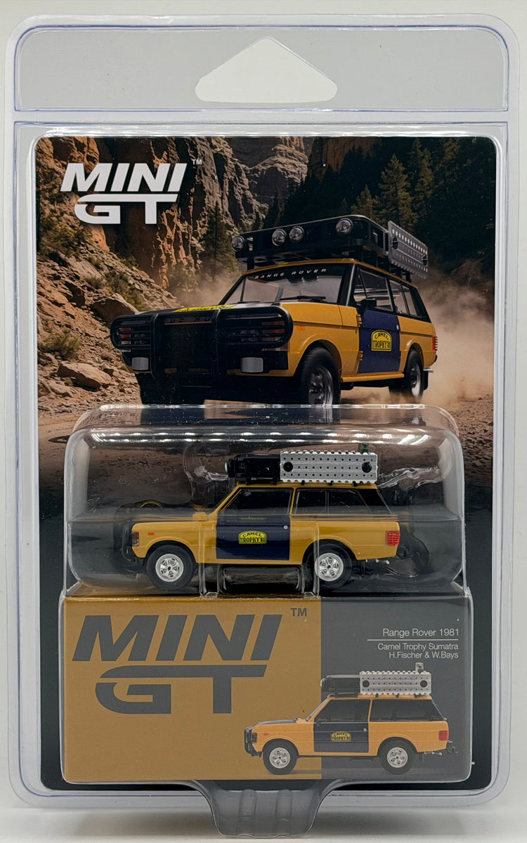 Mini GT 1312 Range Rover 1981 Camel Trophy Sumatra H.Fischer & W. Bays ...