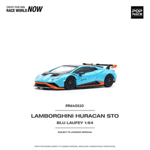 Pop Race 110 Lamborghini Huracan STO Blu Laufey