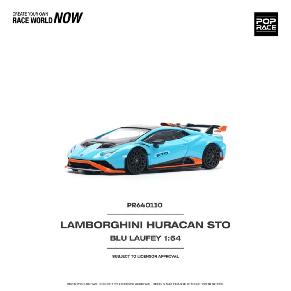 Pop Race 110 Lamborghini Huracan STO Blu Laufey