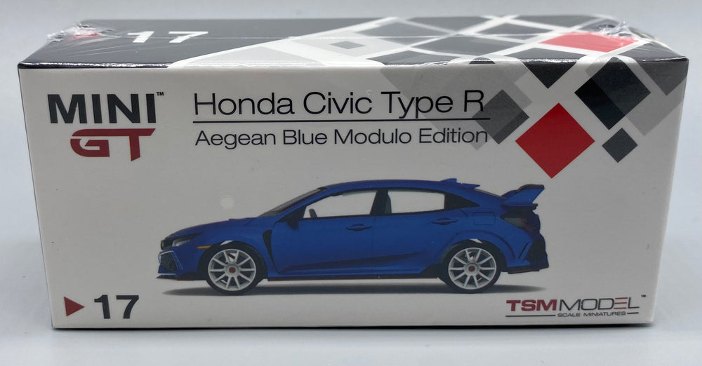 Mini GT 17 Honda Civic Type R Aegan Blue Modulo Ediiton