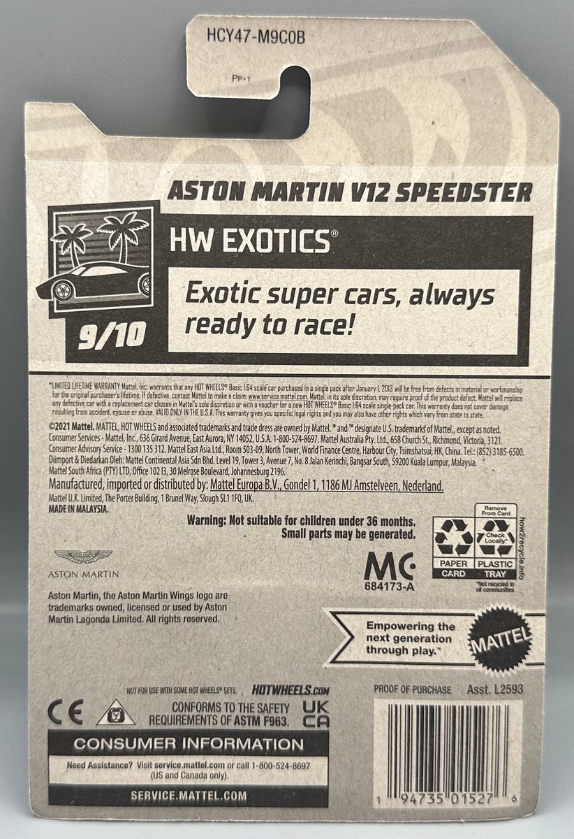 Hot Wheels Gamestop Store Exclusive Aston Martin V12 Speedster | HW ...