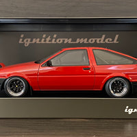 Ignition Model 1:18 Scale Toyota Sprinter Trueno (AE86) 3-Door GTV Red