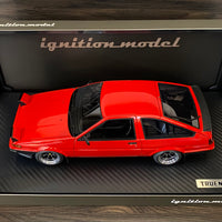 Ignition Model 1:18 Scale Toyota Sprinter Trueno (AE86) 3-Door GTV Red