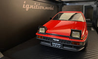 Ignition Model 1:18 Scale Toyota Sprinter Trueno (AE86) 3-Door GTV Red
