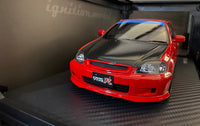Ignition Model 1:18 Scale Honda Civic Type R (EK9) Red
