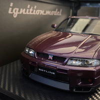 Ignition Model 1:18 Scale Nissan Skyline GT-R (R33) V-Spec Midnight Purple