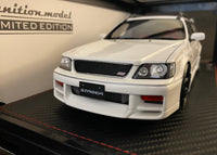 Ignition Model 1:18 Scale Nissan Stagea 260RS (WGNC34) White With Engine Online Exclusive
