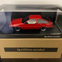 Ignition Model 1:18 Scale Toyota Sprinter Trueno (AE86) 3-Door GTV Red