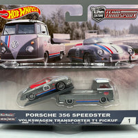 Hot Wheels Team Transport Porsche 356 Speedster & VW Volkswagen Transporter T1 Pickup