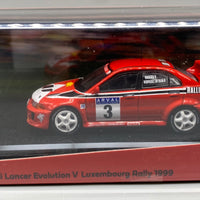 Tarmac Works Mitsubishi Lancer Evolution V Luxembourg Rally 1999