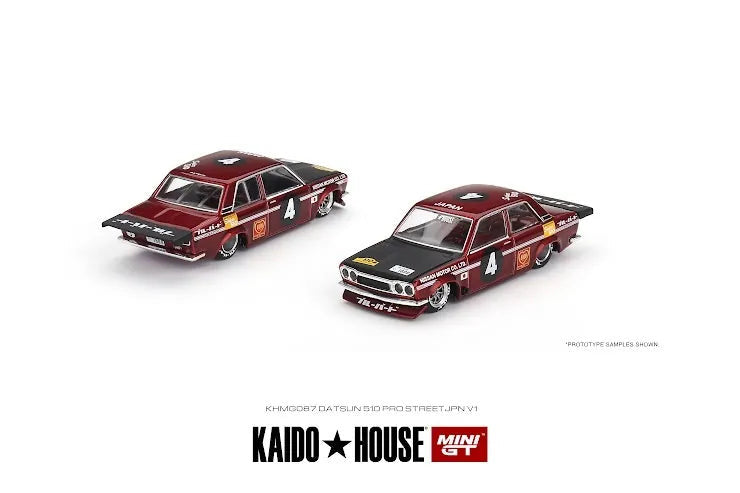 Mini GT Kaido House 087 Datsun 510 Pro Street JPN V1