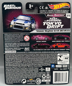 Hot Wheels Fast & Furious Quick Shifters Nissan Skyline GTR (BCNR33)