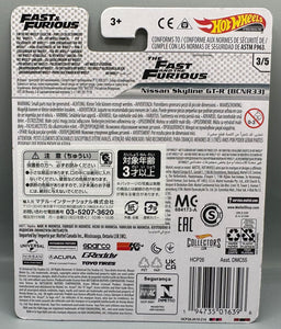 Hot Wheels Fast & Furious Nissan Skyline GT-R (BCNR33)
