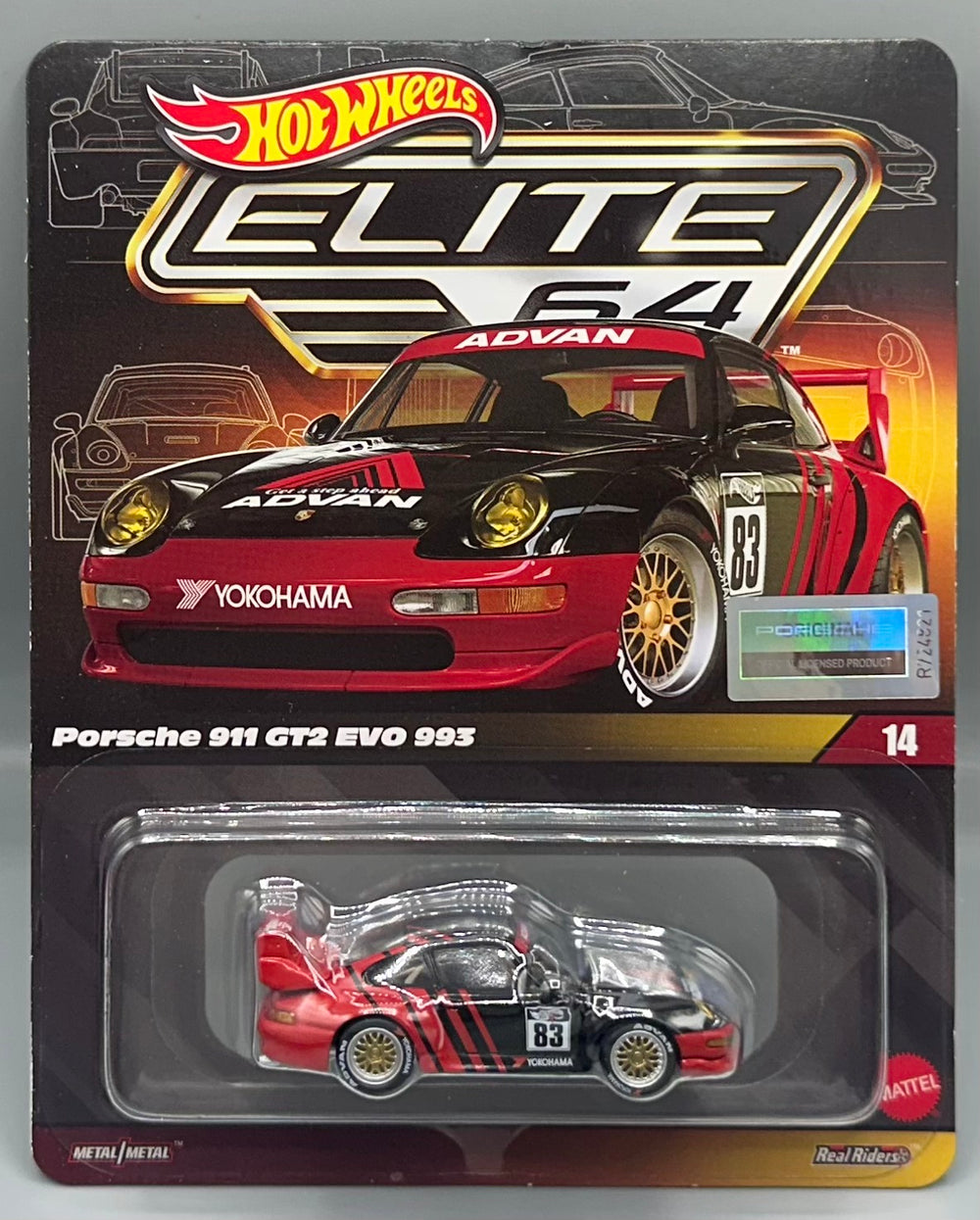 Hot Wheels Elite 64 Porsche 911 GT2 Evo 993
