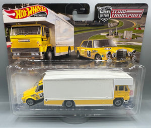 Hot Wheels Team Transport Mercedes Benz 300 SEL 6.8 AMG & Fleet Flyer