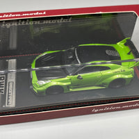 Ignition Model 1:64 Liberty Walk LB Works Nissan 35GT RR Green Metallic