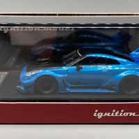 Ignition Model 1:64 Liberty Walk LB Works Nissan 35GT RR Light Blue Metallic