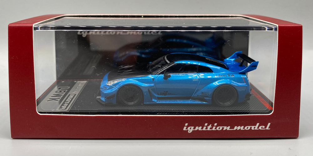 Ignition Model 1:64 Liberty Walk LB Works Nissan 35GT RR Light Blue Metallic