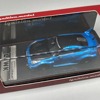 Ignition Model 1:64 Liberty Walk LB Works Nissan 35GT RR Light Blue Metallic
