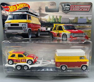Hot Wheels Team Transport MG Metro 6R4 & HW Rally Hauler