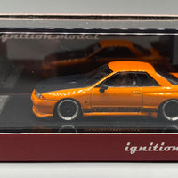 Ignition Model 1:64 Nissan Skyline Top Secret GT-R (VR32) Yellow Orange Metallic
