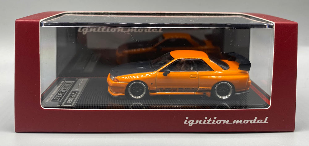 Ignition Model 1:64 Nissan Skyline Top Secret GT-R (VR32) Yellow Orange Metallic