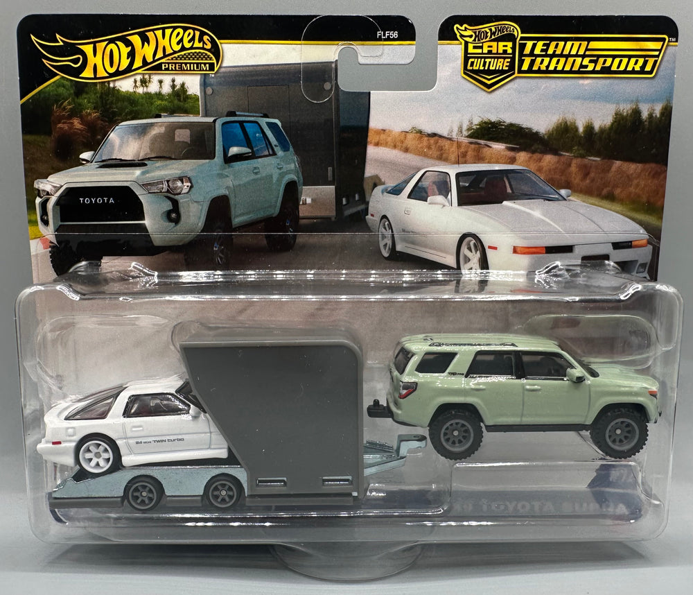 Hot Wheels Team Transport '89 Toyota Supra & '18 Toyota 4Runner