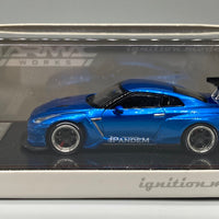 Ignition Model 1:64 X Tarmac Works 1/64 Pandem R35 GT-R Blue Metallic