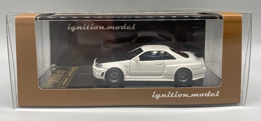 Ignition Model 1:64 Nissan Nismo R34 GTR-R R-Tune White Resin Model