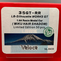 Veloce 1/64  Liberty Walk LB Silhouette Works Nissan 35GT-RR Resin Model (Miku Hair Shadow