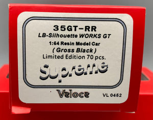 Veloce 1/64  Liberty Walk LB Silhouette Works Nissan 35GT-RR Resin Model (Gross Black)