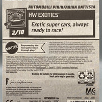Hot Wheels Automobili Pininfarina Battista Factory Sealed
