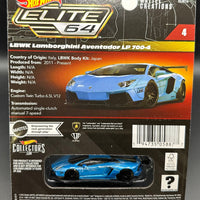 Hot Wheels Elite 64 Liberty Walk LBWK Lamborghini Aventador LP 700-4