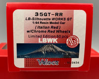 Veloce 1/64  Liberty Walk LB Silhouette Works Nissan 35GT-RR Resin Model (Italian Red, W/Chrome Red Wheels)
