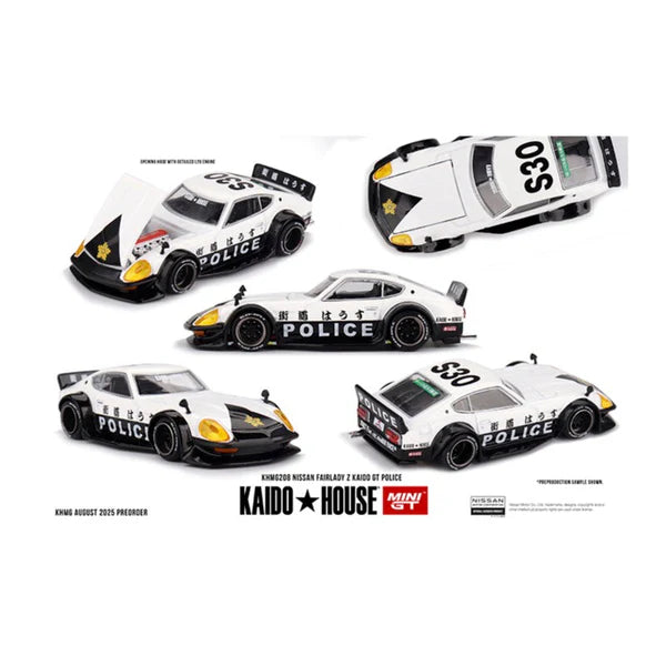 Kaido House 208 Nissan Fairlady Z Kaido GT Police | HW Models Ltd