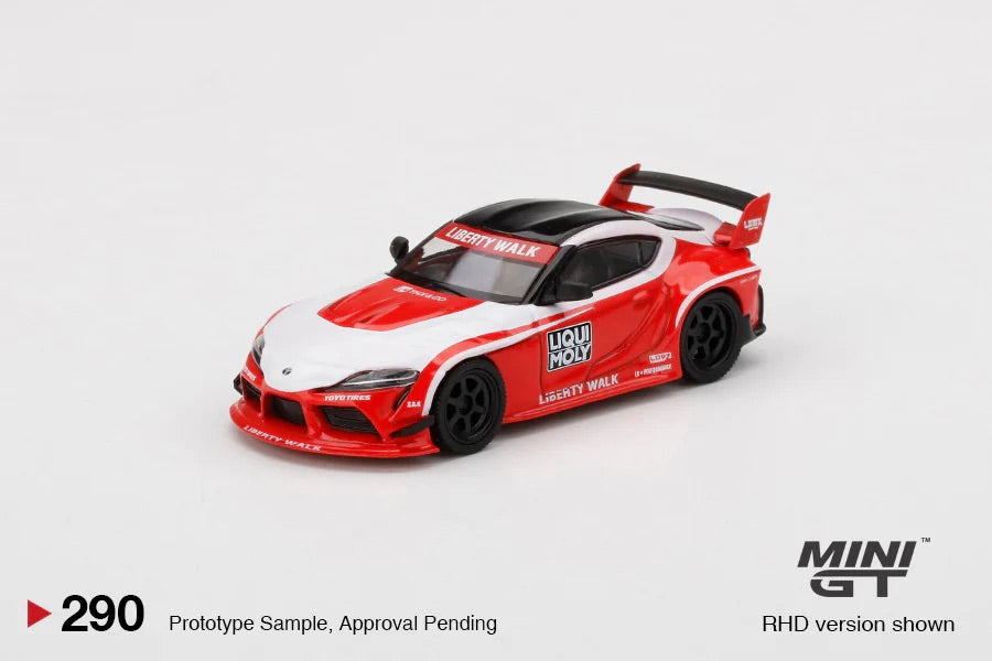 Mini GT 290 Liberty Walk LB Works Toyota GR Supra Liqui Moly