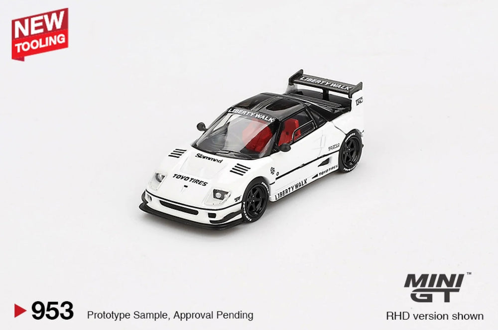 Mini GT 953 Mazda AZ-1 Liberty Walk LB40 White 2024 Tokyo Auto Salon