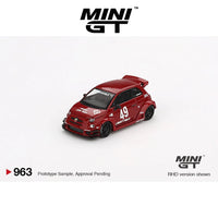 Mini GT 963 LB Works x Abas Works Abarth 595 Red