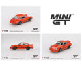 Mini GT 1142 Porsche 911 Carrera RS 2.7 Tangerine with Black Livery