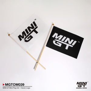 Mini GT Classic Logo Flag Set Of 2