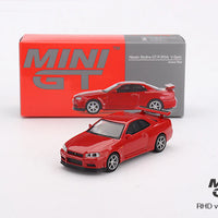 Mini GT 796 Nissan Skyline GT-R (R34) V-Spec Active Red