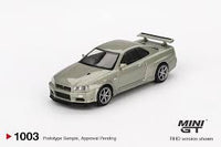 Mini GT 1045 Nissan Skyline GT-R (R34) V-Spec II Nur Millenium Jade